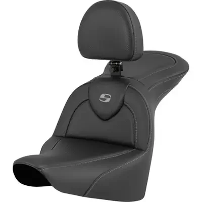 Saddlemen 2023-2024 Harley-Davidson Softail Breakout FXBR RoadSofa Seat – Carbon Fiber – with Driver Backrest – FLFB/FXBR ‘18-‘24