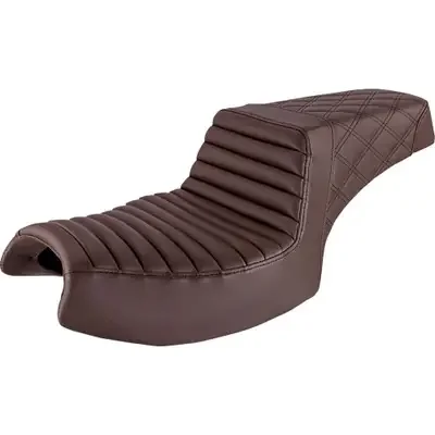 Saddlemen 2023-2024 Indian Challenger Elite Step-Up Seat Brown Front Tuck-n-Roll
