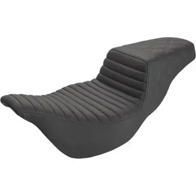 Saddlemen 2023 Harley-Davidson Street Glide ST FLHXST Extended Reach Step-Up Seats Black Front Tuck-n-Roll