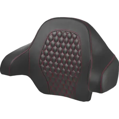 Saddlemen 2024 Harley-Davidson Road Glide Police FLTRXP Tour Pack Backrest Pad – Honeycomb – Red Stitching – FL ‘14-‘24