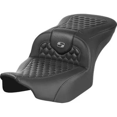 Saddlemen 2024 Harley-Davidson Street Glide EFI FLHX Roadsofa Seat – without Backrest – Honeycomb – Gray Stitch – FLTR/FLHX ‘23-‘24