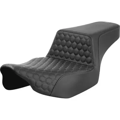 Saddlemen 2024 Harley-Davidson Street Glide EFI FLHX Step-Up Seat – Extended Reach – Front Honeycomb – Gray Stitch – FL ‘23-‘24