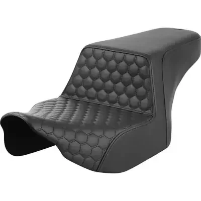 Saddlemen 2024 Harley-Davidson Street Glide EFI FLHX Step-Up Seat – Front Honeycomb – Black Stitching – FL ‘23-‘24