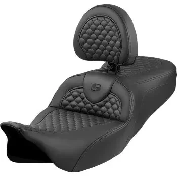 Saddlemen Dragon Scale Stitch Roadsofa Seat – FLH/FLT ‘08-‘24