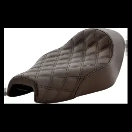 Saddlemen Renegade Lattice Stitch Brown Solo Seat 4 Harley 04-20 XL W/4.5 Tank