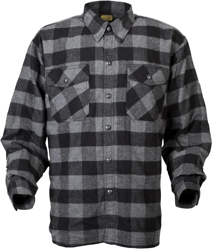 Scorpion Exo 75-55003X 13403-8 COVERT MOTO FLANNEL BLACK/GREY 3X