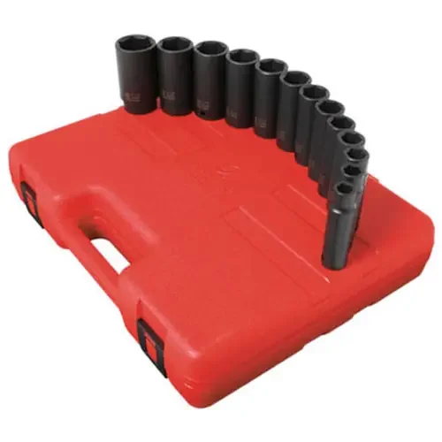 Sunex Tools 1/2″ Drive 13 Pc. SAE Deep Impact Socket Set – 2651