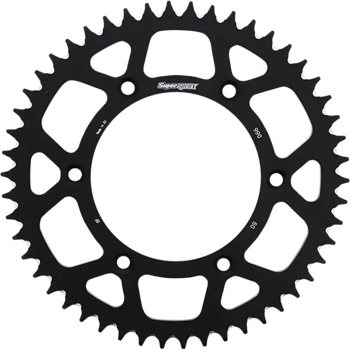 SUPERSPROX 1211-2713 RAL-990-50-BLK Alloy Rear Sprocket Rear Sprocket – Alloy – Black – 50-Tooth