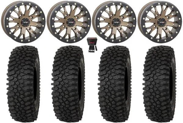 System 3 SB-4 14″ Wheels Br (4+3) 30″ Roctane ST Tires Polaris Sportsman / RZR / Ranger