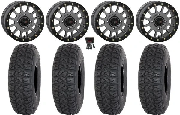 System 3 SB-5 15″ Wheels Grey 35″ Chicane LT Tires Polaris RZR XP 1000 / PRO XP / Ranger XP 900/1000