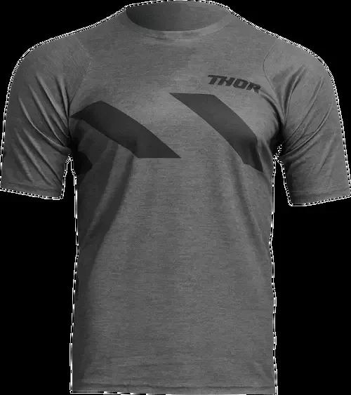 THOR Assist Hazard Short-Sleeve Jersey – Charcoal/Heather – Small 5020-0008