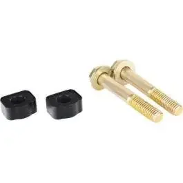 Thrashin Supply Black 1/2″ Riser Spacer Extensions Billet Aluminum Pair