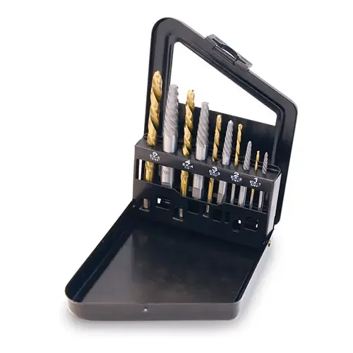 Titan Tools 10pc Reverse Drill & Screw Extractor Set – 16013