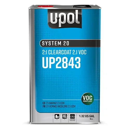 U-POL System 20 2 1 Clearcoat 2.1 VOC – UP2843