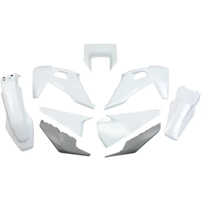 UFO 1403-3022 HUKIT623999 Replacement Plastic Body Kit Body Kit – OEM White/Gray – Husqvarna
