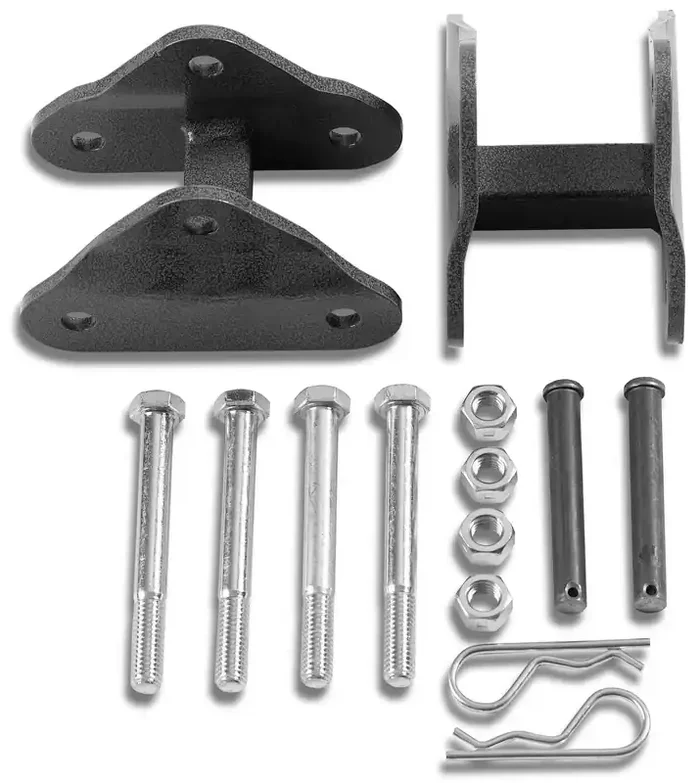 Warrior Products 158 Tow Bar Shackles in Gray for 53-75 Jeep CJ-5