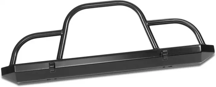 Warrior Products 57051 Front Rock Crawler Bumper with Brush Guard & D-Ring Mounts for 76-06 Jeep CJ5, CJ7, CJ8, Wrangler YJ, TJ & Unlimited
