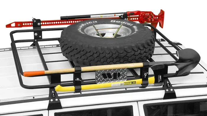 Warrior Products 835 Safari Roof Rack for 84-01 Jeep Cherokee XJ with Rain Gutter Mounts