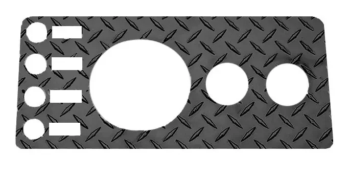 Warrior Products Dash Panels without Radio Cutouts for 76-86 Jeep CJ5, CJ7 & CJ8