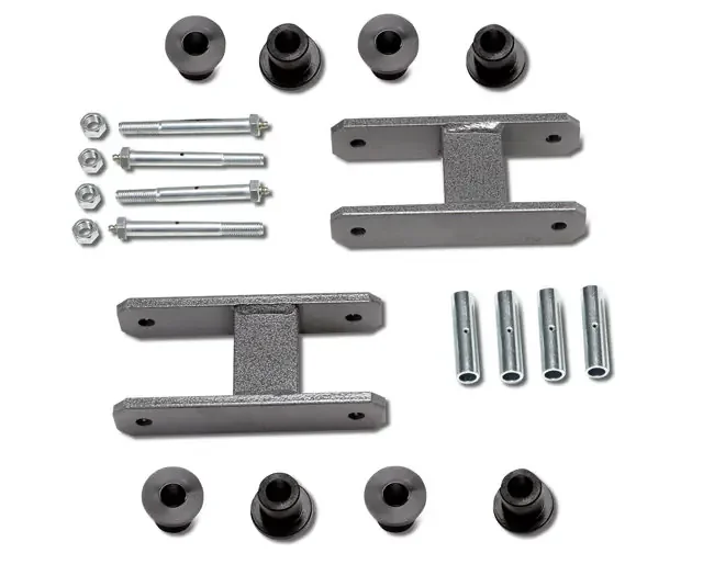 Warrior Products Front 1/2″ Lift Greasable Shackles in Gray for 76-86 Jeep CJ5, CJ7 & CJ8