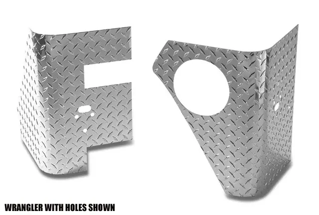 Warrior Products Rear Corners with Holes for 97-06 Jeep Wrangler TJ with Bushwacker Flares