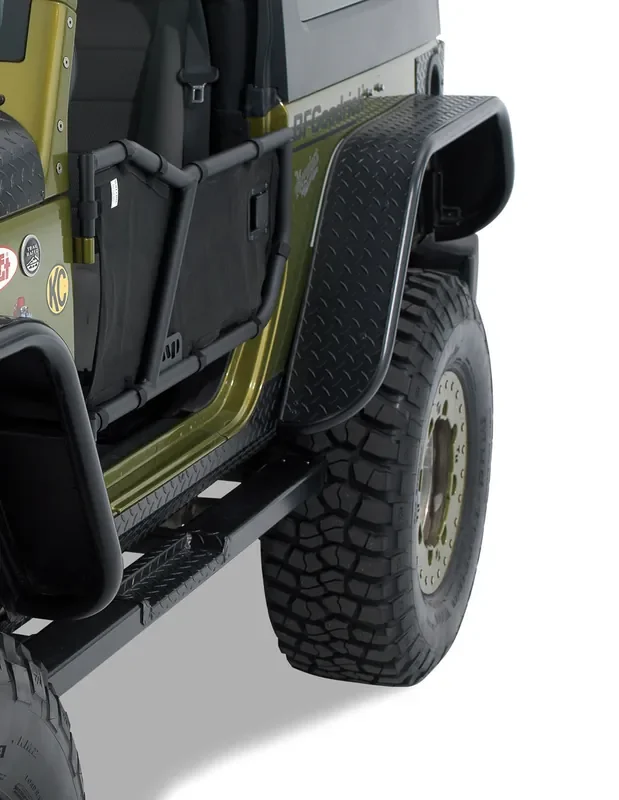 Warrior Products Rear Tube Flares for 07-18 Jeep Wrangler JK 2 Door