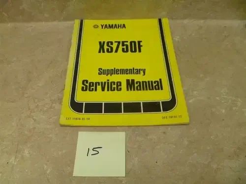 Yamaha 750 XS XF750-F Used Supplementary Service Manual 1979 #MAN15
