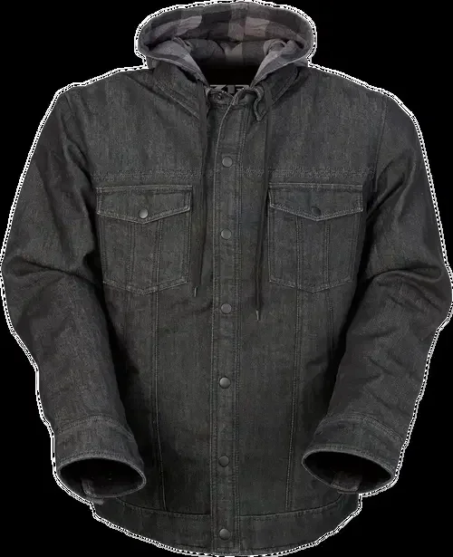 Z1R Timber Denim Shirt – Black/Gray – Large 2840-0076