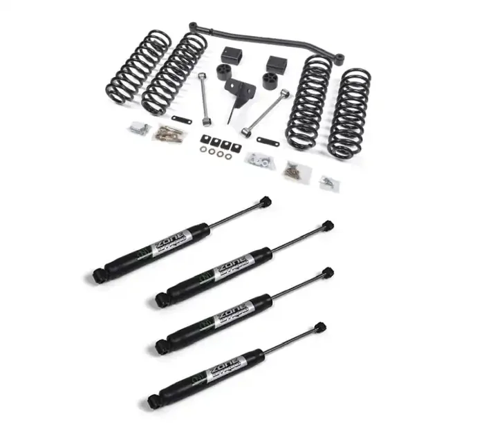 Zone Offroad 07-15 Jeep JK 4dr 4in Suspension Kit – Nitro Shocks ZONJ15N