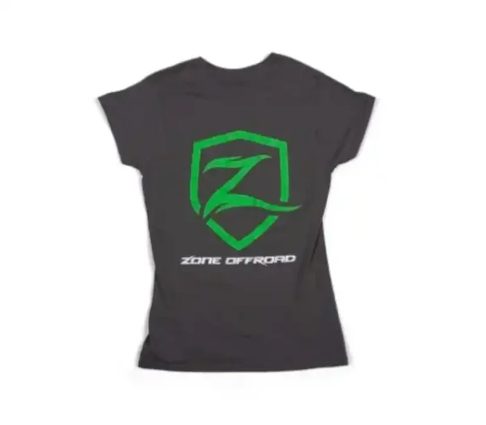Zone Offroad Charcoal Gray Premium Cotton T-Shirt w/ Logo – Womens – 2XL ZONU91632XL