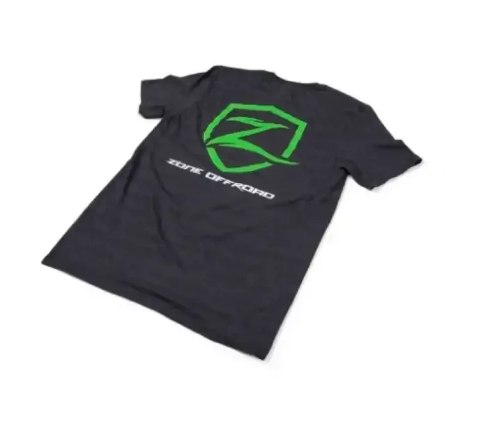 Zone Offroad Charcoal Gray Premium Cotton T-Shirt w/ Logos – 2XL ZONU91612XL